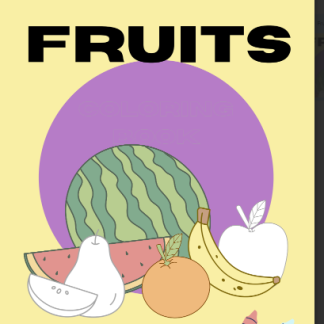 Kids Fruit Coloring Book