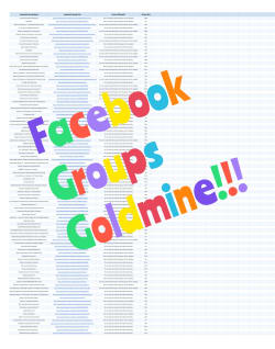 Facebook Groups Goldmine